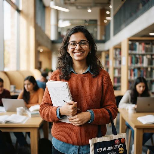 IGNOU student studying with IGNOUStudy